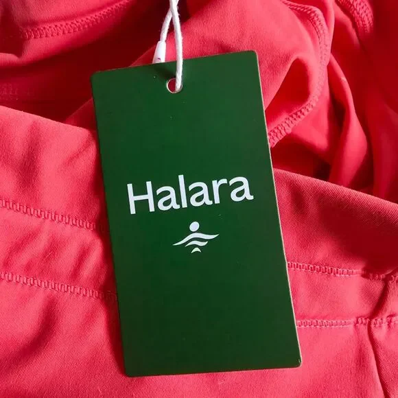 NWT Halara Neon Coral Pink Jogger Pants High Waist Drawstring Stretch XL Petite - Picture 10 of 11